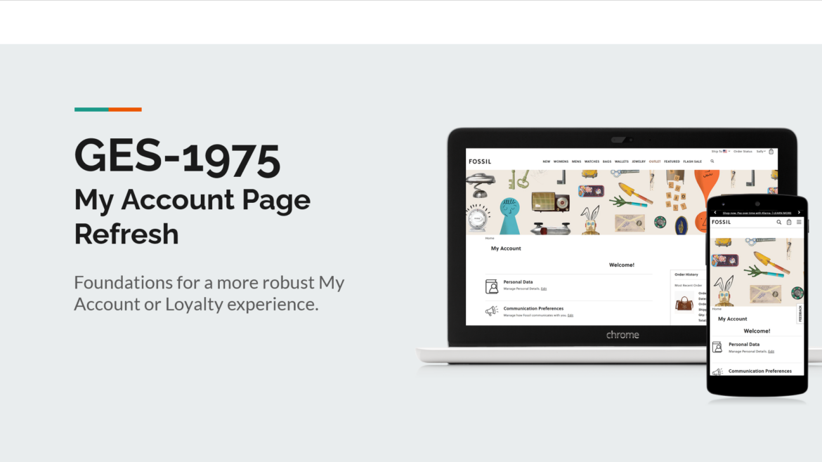 My Account Page Refresh